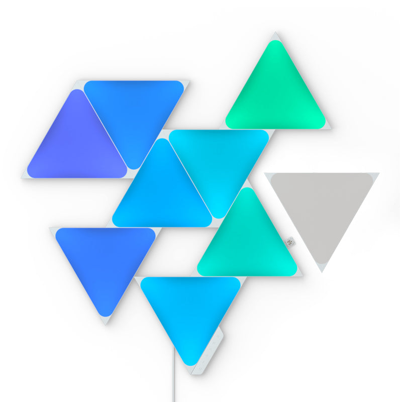 Nanoleaf Shapes Triangles Starter Kit 9 Light Panels - White Nanoleaf Shapes Triangles Starter Kit 9 Light Panels - White